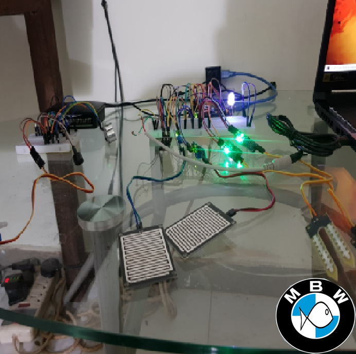 IoT based Dam Management System Circuit Diagram